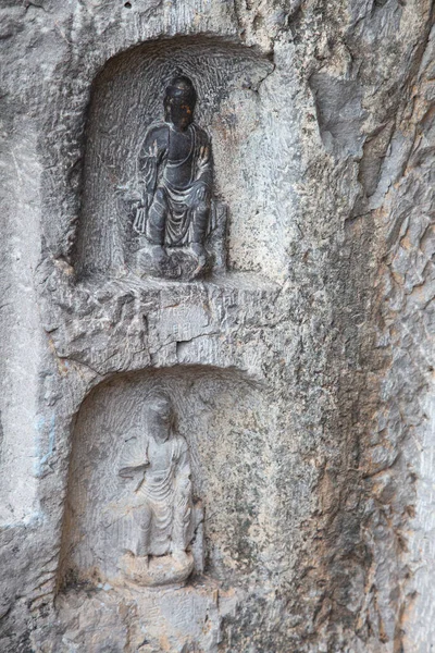 Ünlü Longmen Grottoes Çin Hennn Eyaleti Luoyang Yakınlarındaki Anıt Kayaya — Stok fotoğraf