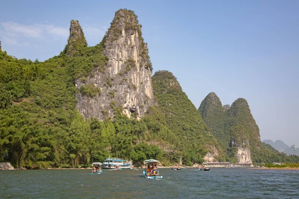 Lijiang Een Rivier Chinese Autonome Regio Guangxi Zhuang Het Stroomt — Stockfoto