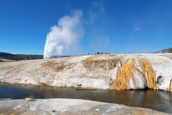 Cuenca Del Géiser Superior Parque Nacional Yellowstone Estados Unidos —  Fotos de Stock