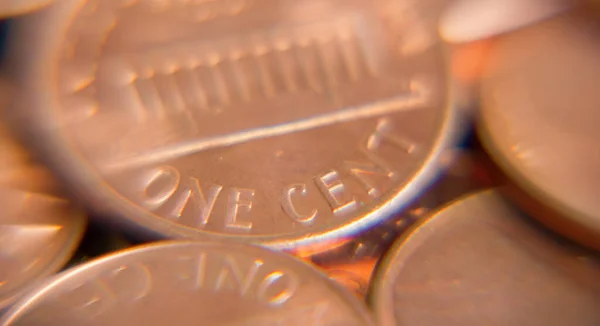 Gran Pila Monedas Los Estados Unidos — Foto de Stock