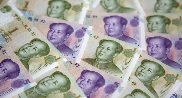 Collection Chinese Banknotes — Stock Photo, Image