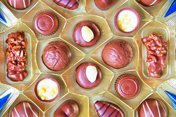 Variety Hand Made Swiss Chocolate — Stock Photo, Image