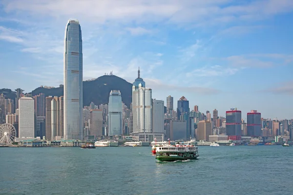 Hong Kong Duben Trajekt Day Star Křižování Victoria Harbor Dne — Stock fotografie