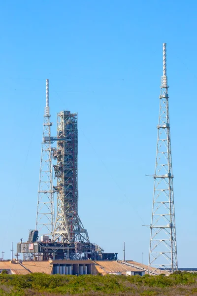 KENNEDY SPACE CENTER, FLORIDA, USA - DECEMBER 2, 2019: NASA Launch site LC-39B at Kennedy Space Center. The LC-39B is used by NASA for various projects launches