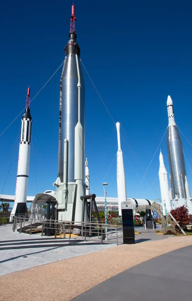 Kennedy Space Center Florida Usa April 2016 Rocket Garden Exhibited — Stock Photo, Image