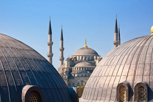 Beroemde Blauwe Moskee Istanbul Stad — Stockfoto