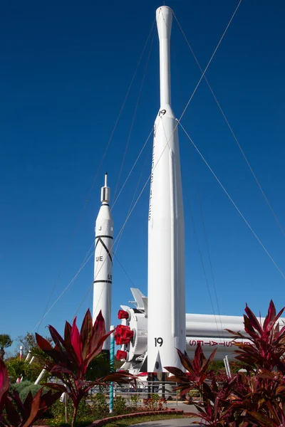 Kennedy Space Center Florida Usa April 2016 Ausstellung Rocket Garden — Stockfoto