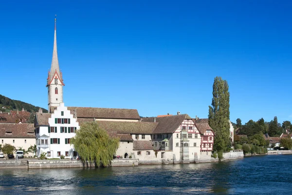Sviçre Shaffhausen Yakınlarındaki Stein Rhein Ortaçağ Şehri — Stok fotoğraf