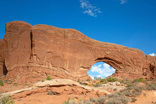 Arco Janela Sul Famoso Parque Nacional Arches Utah Eua — Fotografia de Stock