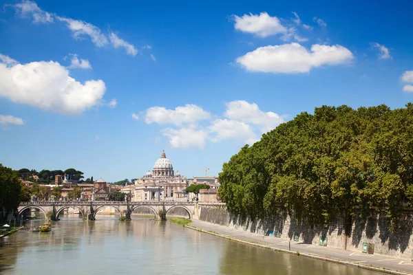 Ponte Vicino Castel Del Angelo Roma — Foto Stock