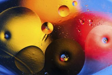 kırmızı, sarı, turuncu ve kahverengi daireler ve oval temel renk arka plan 