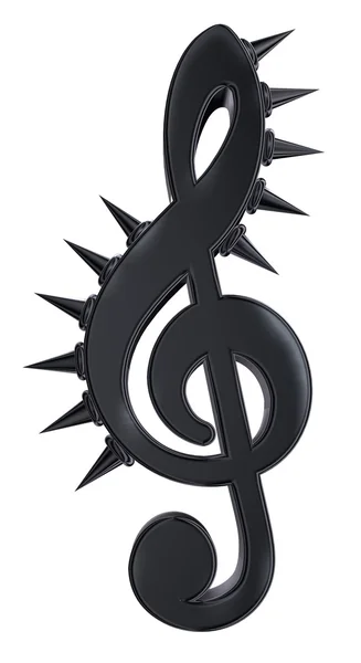 Clef with prickles - 3d rendering — Stock Photo, Image