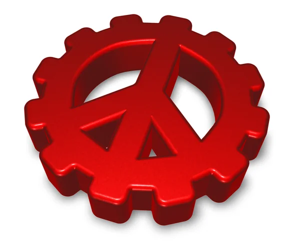 Pacific symbol in gear wheel - 3dillustration — Stock Photo, Image