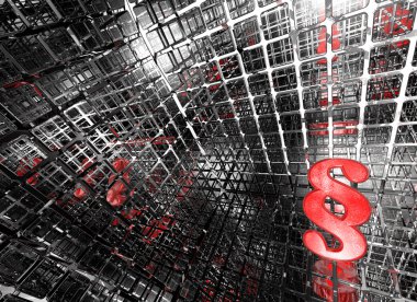 Özet alanı - 3d resimde paragraf simgesi