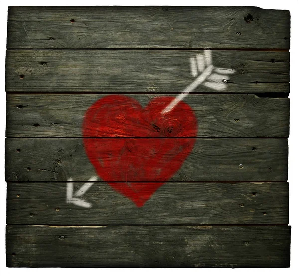 Heart with arrow — Stock Photo, Image