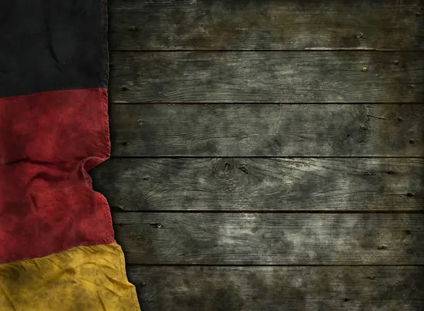 Старый флаг германии — стоковое фото