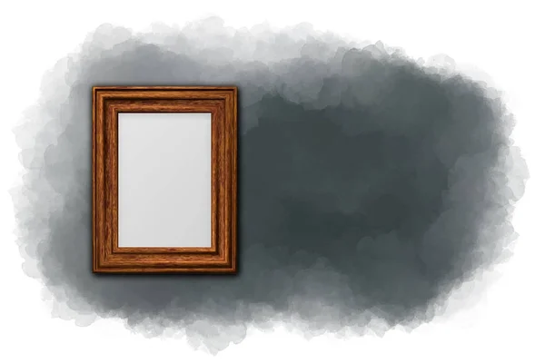 Wooden picture frame — Stock Photo, Image