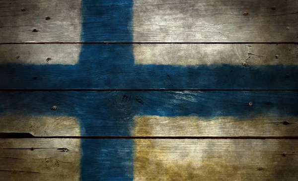 Bandeira da Finlândia — Fotografia de Stock