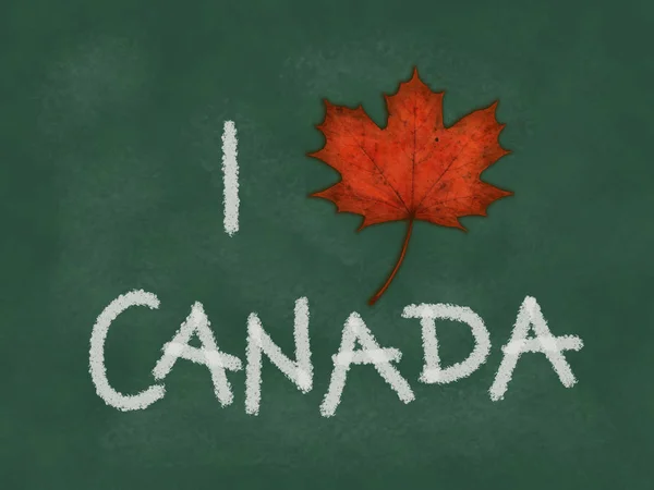 Kocham Kanada — Zdjęcie stockowe
