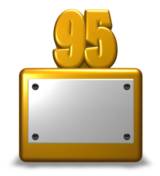 Número de ouro noventa e cinco — Fotografia de Stock