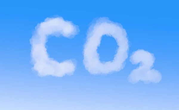 CO2 in cielo — Foto Stock