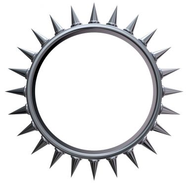 metal güneş sembolü