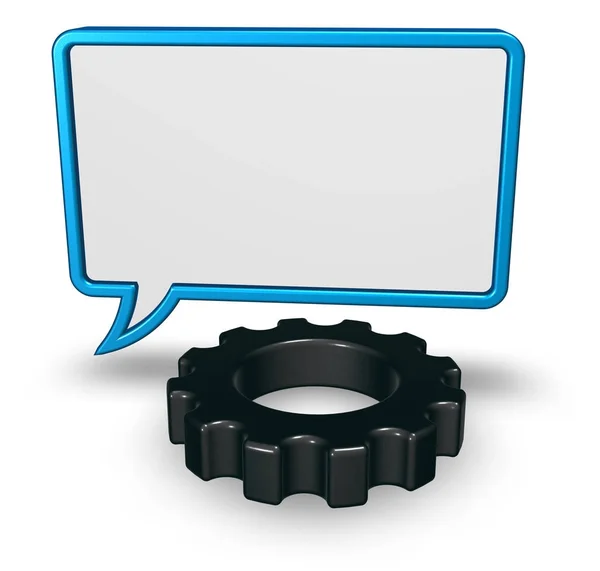 Industrial speech bubble — Stock Photo, Image