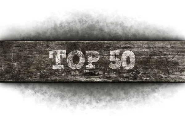 Top 50 na dřevo — Stock fotografie