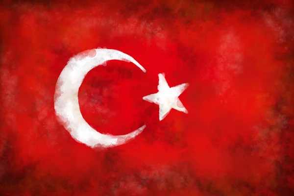 Bandera de Turkey — Foto de Stock