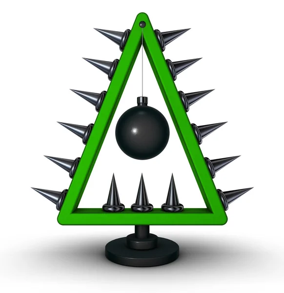 Árbol de navidad de metal pesado — Foto de Stock