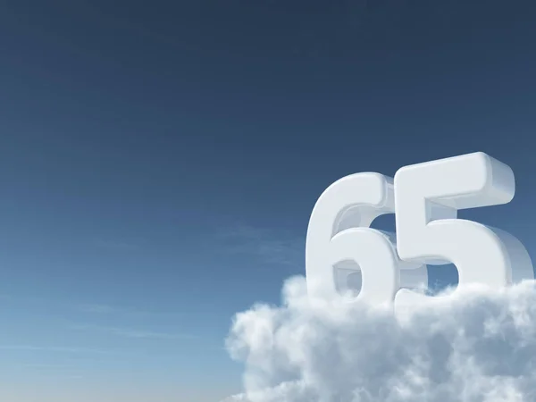 Number in the sky — Stock Photo, Image
