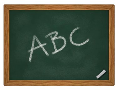 Kara tahta üzerinde ABC
