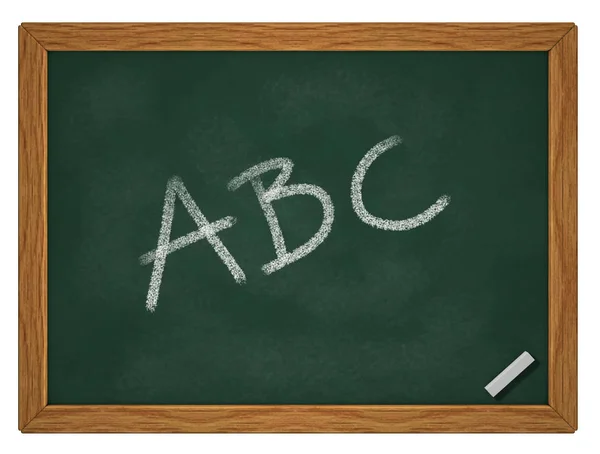 ABC op schoolbord — Stockfoto