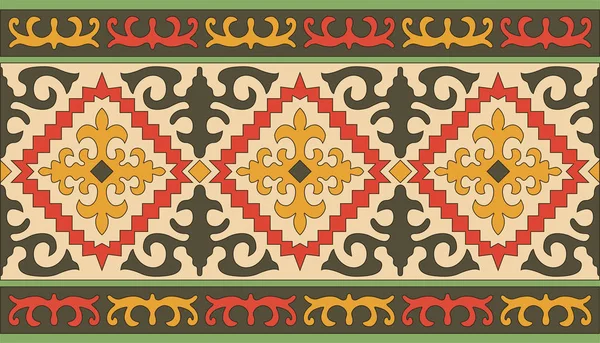 Arka planda Kazak göçebe kabileleri