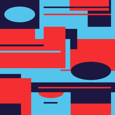 Kareler ve Geometrik Şekiller Deseni