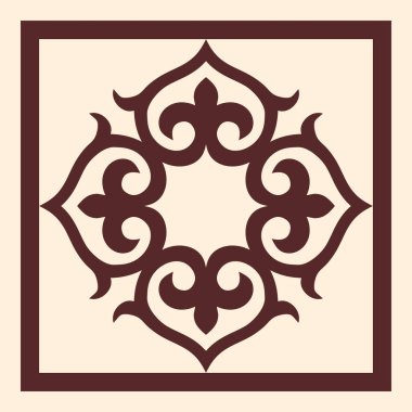 Arka planda Kazak göçebe kabileleri