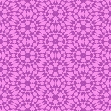 İnce Pembe ve Mor Allover Deseni