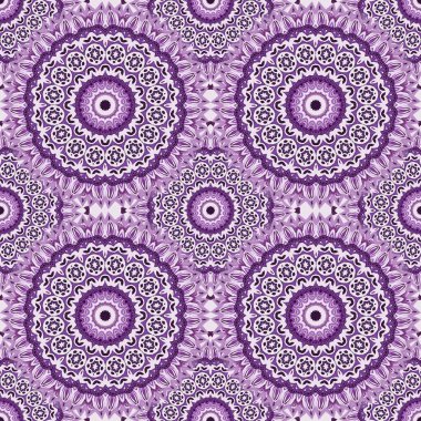 Pembe Pembe Pembe Kusursuz Çember Süsleme Şablonu