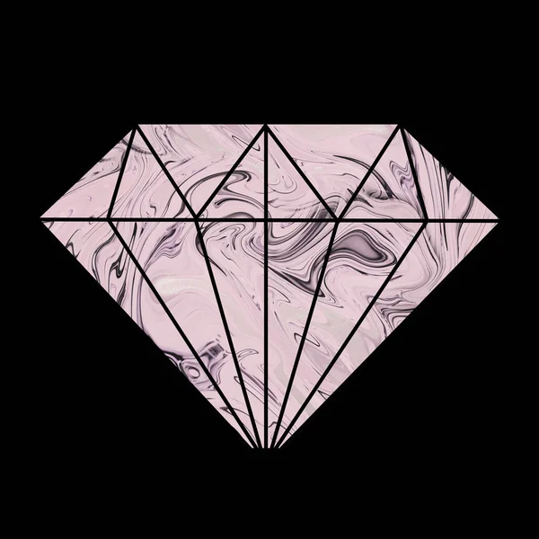 Pastel roze marmer ontwerp diamant — Stockfoto