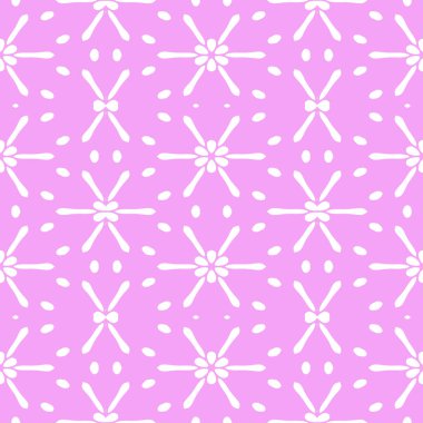 İnce Pembe ve Beyaz Allover Deseni