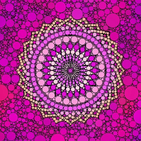Φανταχτερό χρωματιστό ροζ σχέδιο κουκκίδων — Φωτογραφία Αρχείου