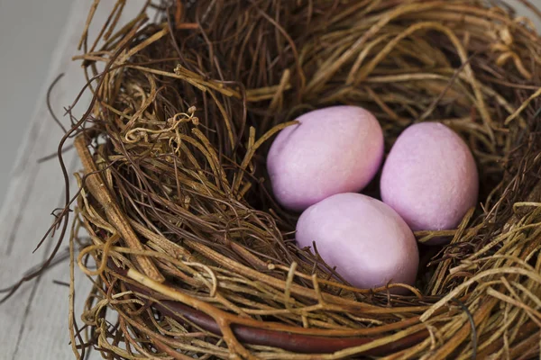 Sweet Pink Sugar Easter Eggs — Stock Photo, Image