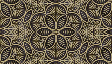 Art Deco Kusursuz Tekrarlayan Desen