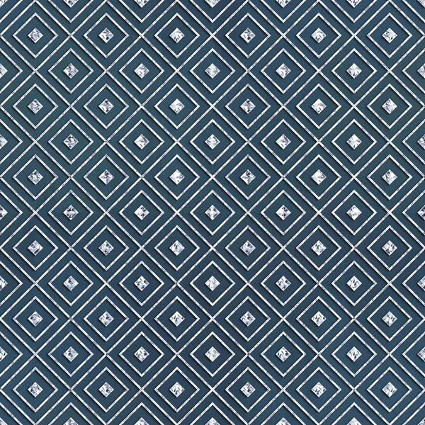 Allover Pattern Tile With Diamonds — 图库照片
