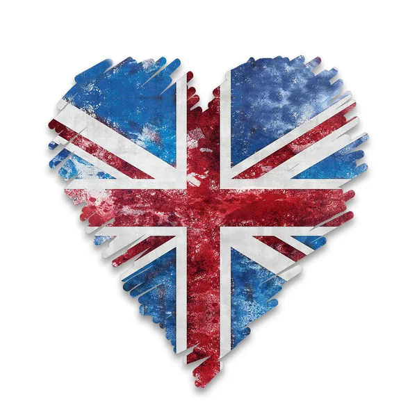 All Who Love Great Britain Stay True Cool Union Jack — Stock Photo, Image