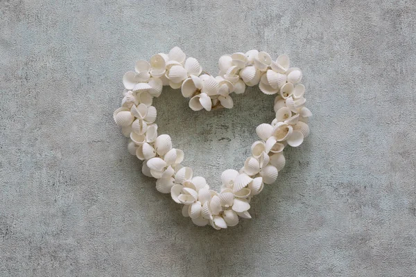 Little Heart Made Of Shells — 스톡 사진