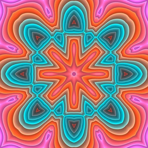 Allover Pattern Fliese in hellen Farben — Stockfoto