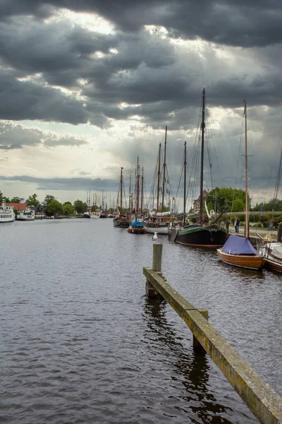 Historic Harbor Greifswald Baltic Sea Coast Area Mecklenburg Vorpommern North — Stock Photo, Image