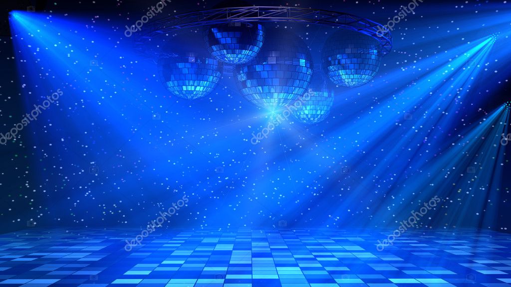 Blue disco dance floor ⬇ Stock Photo, Image by © Surovtseva 127876300