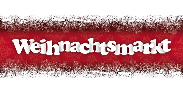 German text Weihnachtsmarkt — Stockový vektor